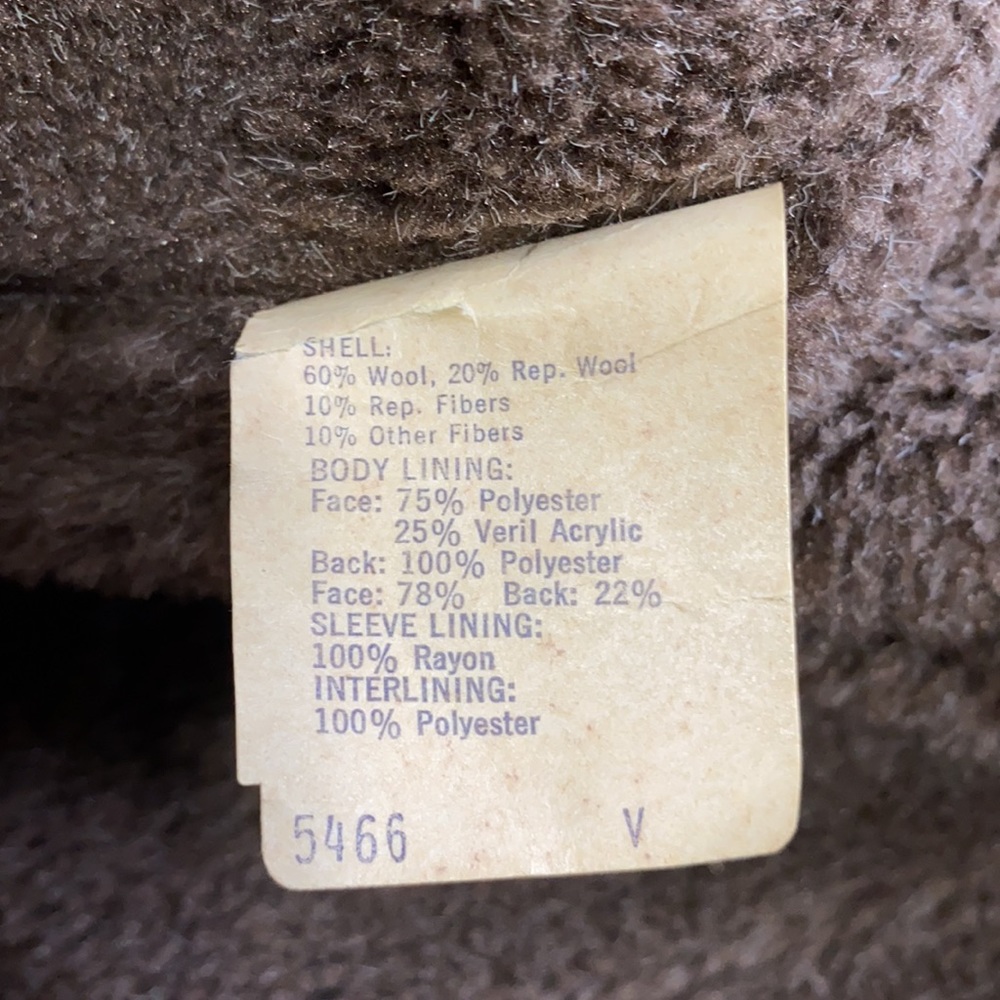 Stunning 1970’s Vintage Men’s Wool Jacket - Picture 6 of 6